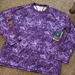 New Spyder Mens Swim Rashguard Large